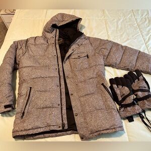 Burton Dryride Snowboard Parka Jacket w/matching Gloves Men’s Sz. Medium